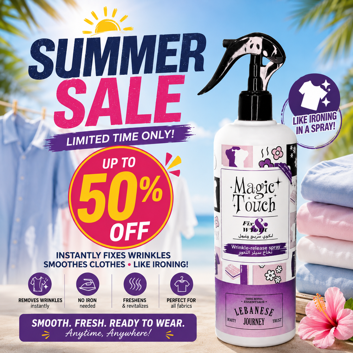 OneStop™ Anti Wrinkle Spray