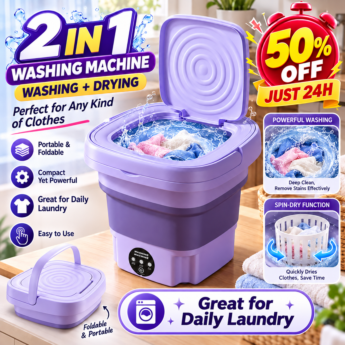 OneStop™ Portable Washing Machine