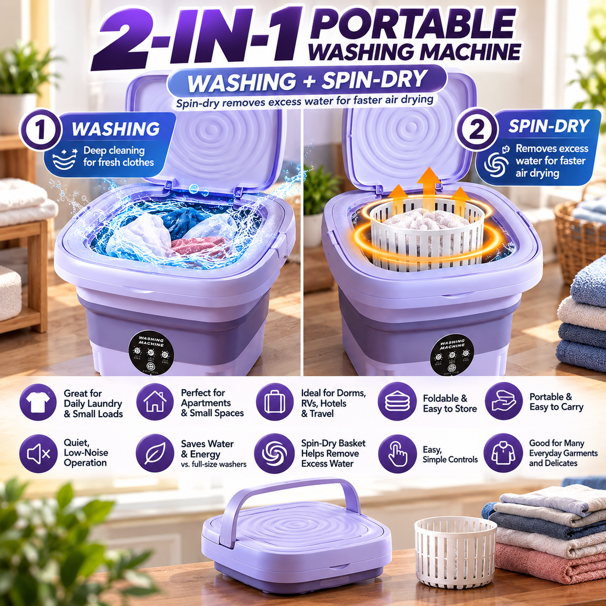 OneStop™ Portable Washing Machine