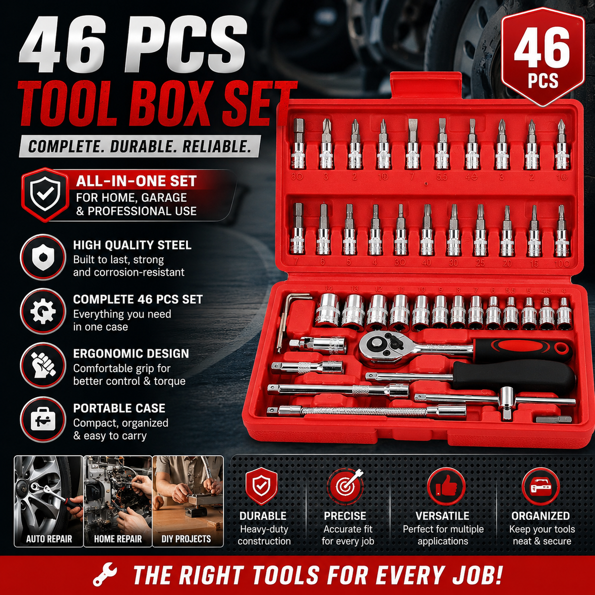 OneStop™ 46 In 1 Pcs Tool Kit