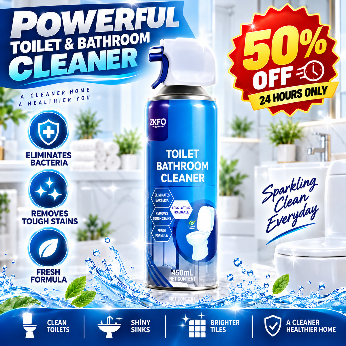 OneStop™ Bathroom Deep Cleaner