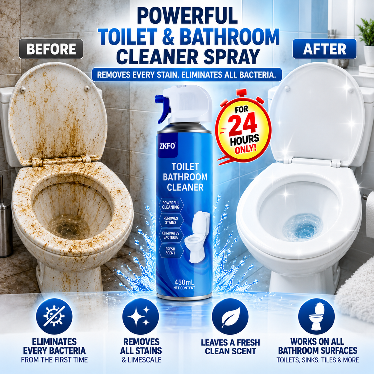 OneStop™ Bathroom Deep Cleaner