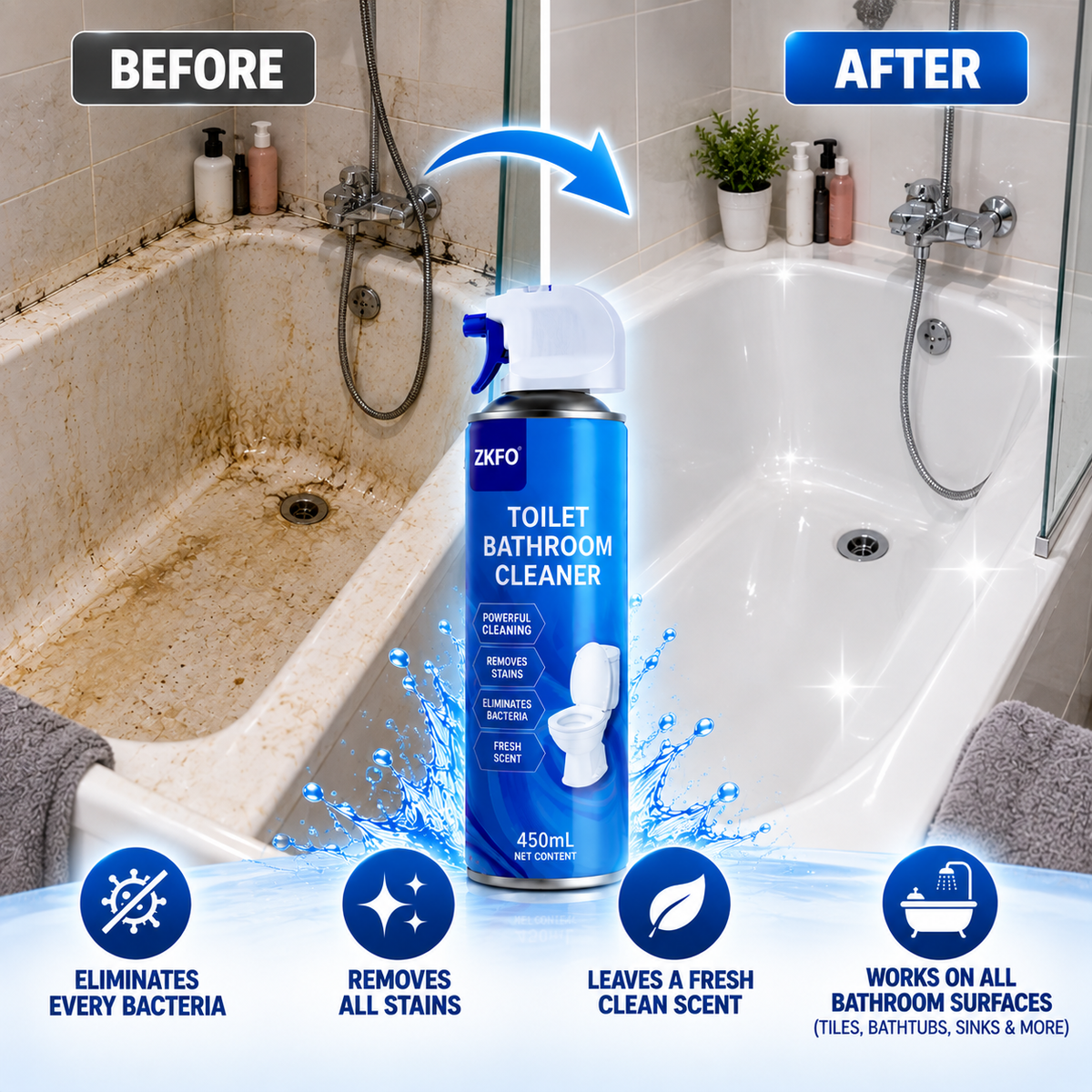 OneStop™ Bathroom Deep Cleaner