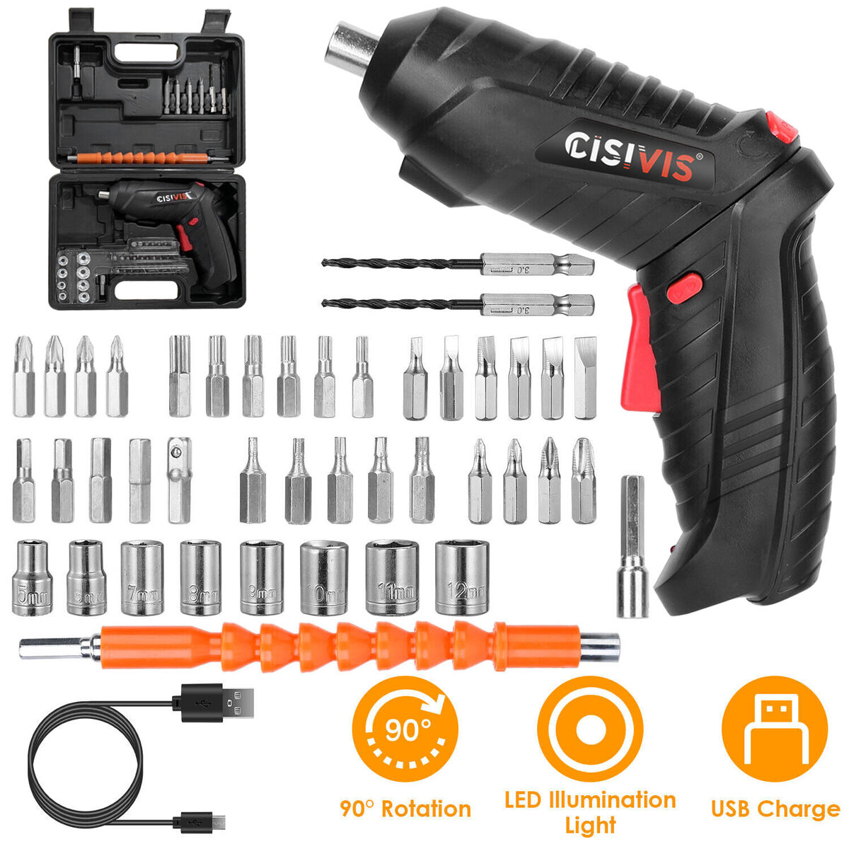 OneStop™ 47 Pcs Electric Screwdriver Drill
